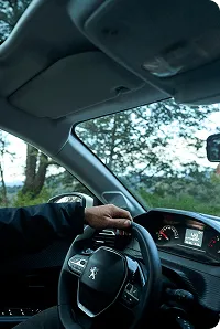 Rent a car left